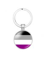 Wholesale Asexual Pride Keyring.  These gay pride keyrings come in a variety of gay pride flag colours.