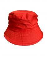 Red Fabric Bucket Hat