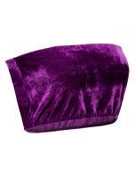 Purple Velvet Boob Tube