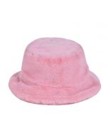 Pink Fluffy Bucket Hat