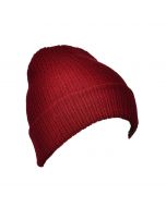 Wholesale burgundy coloured beanie hat