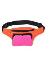 Patchwork Bum Bag In Neon Colours