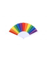 Wholesale gay pride colours folding fan, wholesale fans