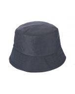 Wholesale Kids bucket hat in grey.  These grey wholesale kids sun hats are foldable, washable and functional wholesale sun hats.