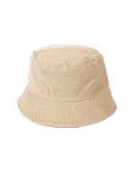 Wholesale Beige Corduroy Bucket Hats Wholesale Sun Hats