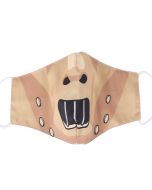Hannibal Face Mask Cartoon Style.  3 Layer, Free Filters, Adjustable Elastic, Plush Packaging.  M26B