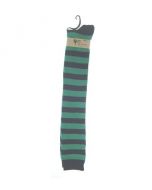 Green and black welly socks