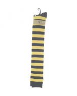 Yellow and black welly socks