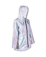 Silver Holographic Raincoat