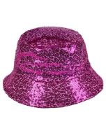 Pink Sequin Bucket Hat