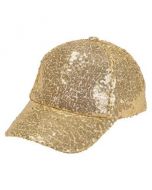 Gold Sequin Baseball Cap