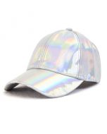 Silver Holographic Baseball Cap