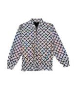 Silver Scale Holographic Bomber Jacket