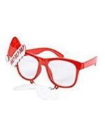 Red Geek Santa Hat Glasses