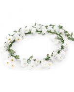 White cluster flower garland