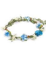 Flower garland turquoise cluster