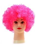 Neon Pink Afro Wig