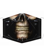Skull Print, 3 Layer, Adjustable Face Mask, With Free Filters and Plush Packaging.
