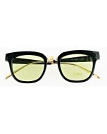 Wholesale retro black and green sunglasses