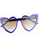 Wholesale blue heart shaped sunglasses