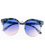 Wholesale cate eye sunglasses with blue lenses.