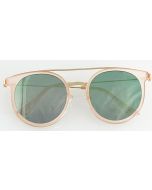 Wholesale pink ladies sunglasses with green lens