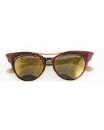 Wholesale ladies tortoiseshell sunglasses with gold lens