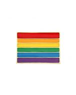 Wholesale rectangular gay pride brooch wholesale pride badge