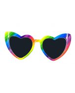Wholesale heart shaped gay pride sunglasses.  These wholesale gay pride sunglasses make great wholesale gay pride festival wear accessories.