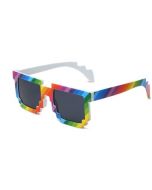 Wholesale gay pride sunglasses.  These wholesale gay pride sunglasses come with an interesting angulated design.  There are many designs of gay pride sunglasses to choose from.