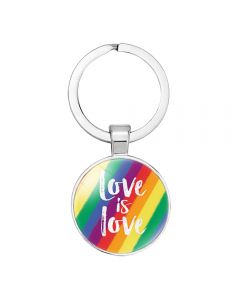 Love Is Love Gay Pride Accessories Keyring