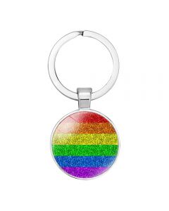 Wholesale Glitter Gay Pride LBGT Accessories Keyring