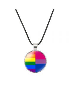 Wholesale Gay Pride Necklace, Rainbow and Bisexual 