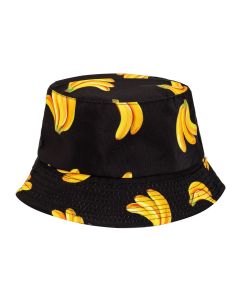 Bucket Hat With Banana Print