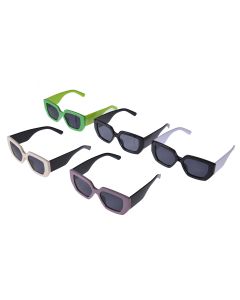 Wholesale sunglasses mixed colours angulated, chunky mixed coloured sunglasses.  Wholesale sunglasses for men or women.