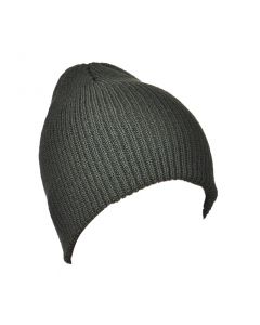 Wholesale fisherman's beanie hat in army green.  These wholesale fisherman's beanie hats are fast sellers and we have a variety of colours of wholesale beanies.