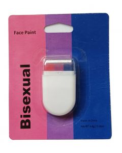 Wholesale gay pride accessories Bisexual colours stripy face paint.  These pride face paints are available in nonbinary, bisexual, traditional, pansexual, transgender and lesbian.