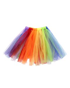 Wholesale rainbow tutu in pride colours.  These wholesale muticoloured tutus make great wholesale festival wear accessories for any gay pride event!