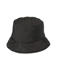 Wholesale black quilted bucket hat