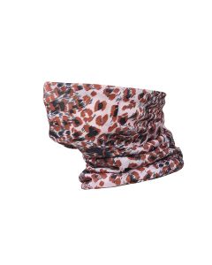 Pink Leopard Print Snood Type Face Mask