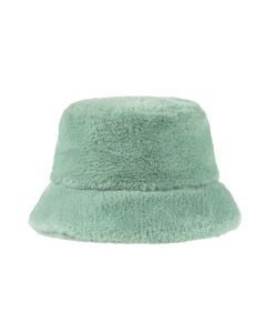 Wholesale Sage Green Faux Fur Bucket Hat