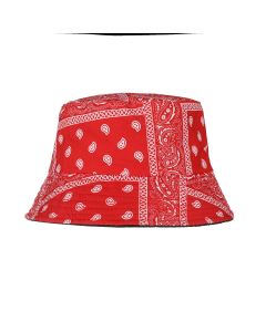 Wholesale Red Paisley Bucket Wholesale Hat Sun Hat