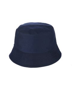 Wholesale Kids bucket hat in navy blue.  These navy blue wholesale kids sun hats are foldable, washable and functional wholesale sun hats.