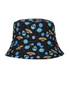 Wholesale Alien and UFO Print Bucket Hat