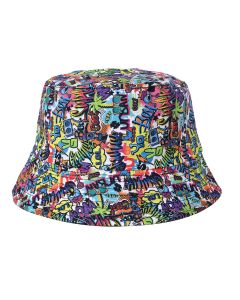 Wholesale cartoon print bucket hat sun hat