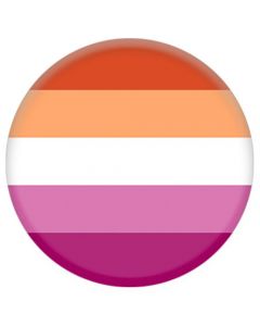 Wholesale lesbian pride colours button pin badge.  These pride button pin badges are available in many colours such as bisexual, nonbinary, traditional, lesbian, transgender, progress