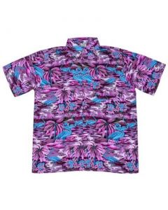 Blue Flamingos Hawaiian Shirt