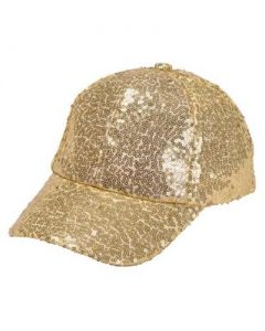 Gold Sequin Baseball Cap