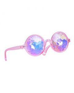 Pink Kaleidoscope Glasses Round