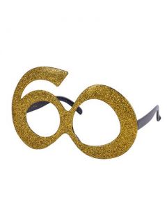 Gold Novelty 60 Glasses